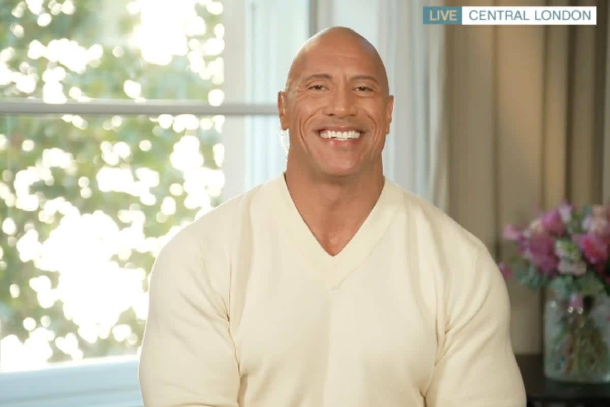 The Rock asked ‘ex-wife’ Alison Hammond to ‘get married again’ on This Morning on Tuesday  (ITV)