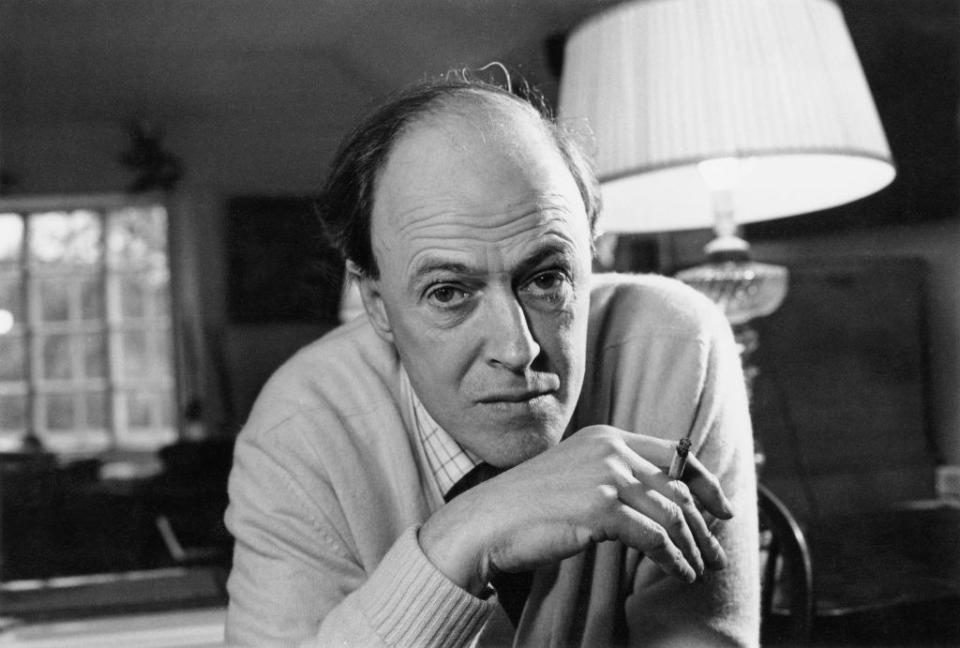 Closeup of Roald Dahl