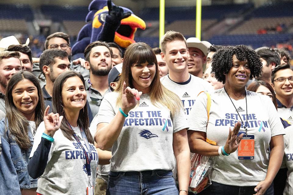 Brenda Tracy at the Alamodome where the University of Texas at San Antonio Roadrunners took on the University of Southern Mississippi Golden Eagles on Nov. 16, 2019.