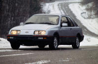 <p>Ford believed selling the Sierra XR4i in America would help it fend off competition from brands like BMW, Mercedes-Benz and Audi. It chose to market the car under a new brand called Merkur, a name presumably chosen because it sounded more German. The US-spec model received a turbocharged 2.3-litre four-cylinder engine instead of a V6, which explains the “T” in its name. Too esoteric, the XR4Ti retired in in 1989 after Ford imported about 42,000 examples from Germany. The bigger Merkur Scorpio suffered the same fate.</p>