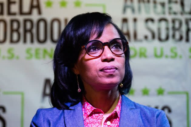 After clinching the Democratic nomination against David Trone, Prince George's County Executive Angela Alsobrooks will face ex-GOP Gov. Larry Hogan in November.