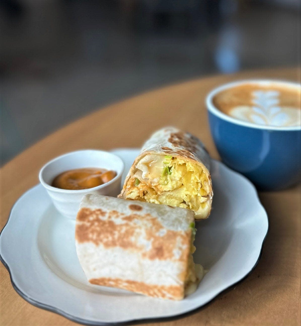 The breakfast burrito at Golden Hour is worthy of a trip all on its own.