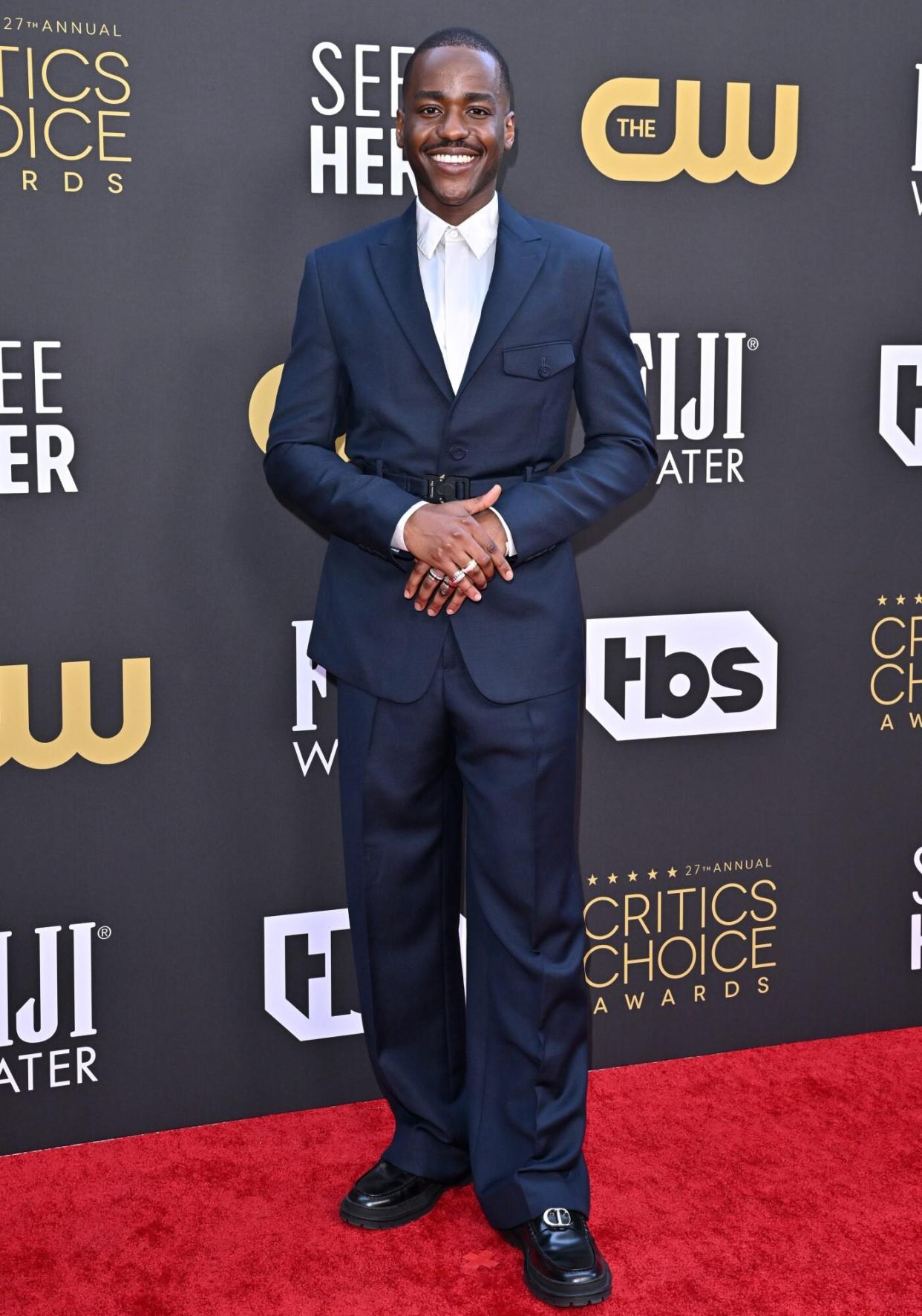 LOS ANGELES, CALIFORNIA - MARCH 13: Ncuti Gatwa attends the 27th Annual Critics Choice Awards at Fairmont Century Plaza on March 13, 2022 in Los Angeles, California. (Photo by Axelle/Bauer-Griffin/FilmMagic)