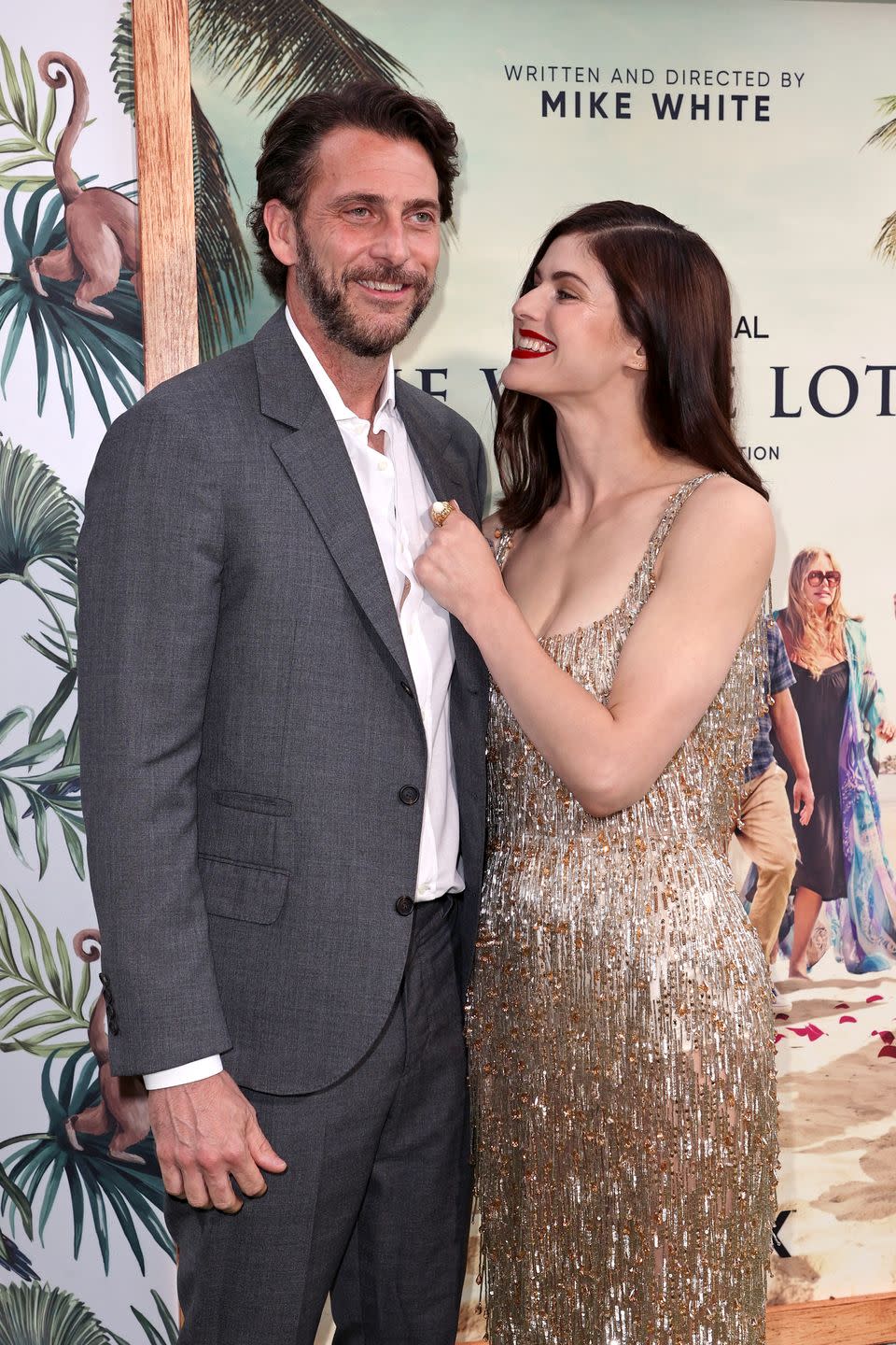 Pacific Palisades, CA - July 7 Andrew Form and Alexandra Daddario attend the Los Angeles premiere of the new HBO limited series 