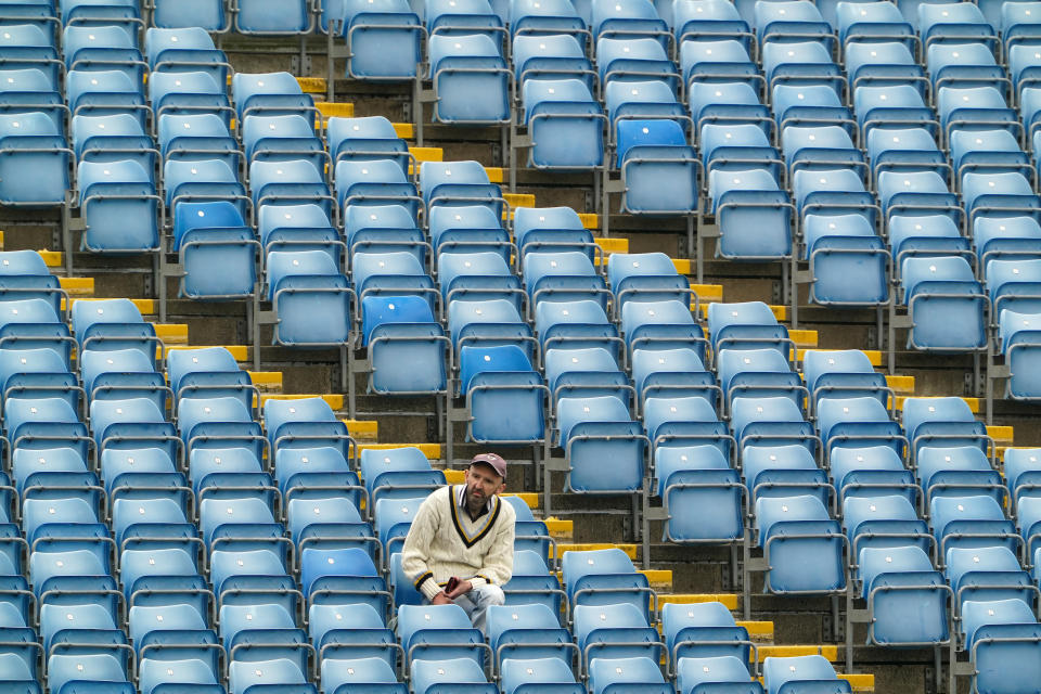 <p>A general view of a fan during day one of the LV= Insurance County Championship match at Emerald Headingley, Leeds. Picture date: Thursday June 3, 2021.</p>
