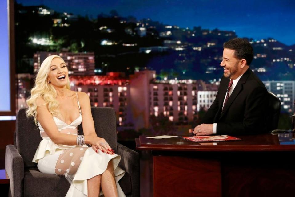 Gwen Stefani and Jimmy Kimmel