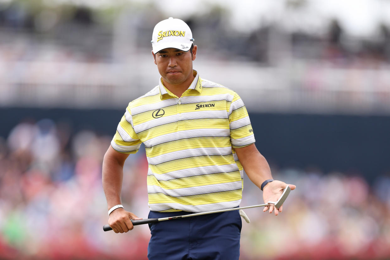  Hideki Matsuyama during the final round of the 2023 Players Championship  