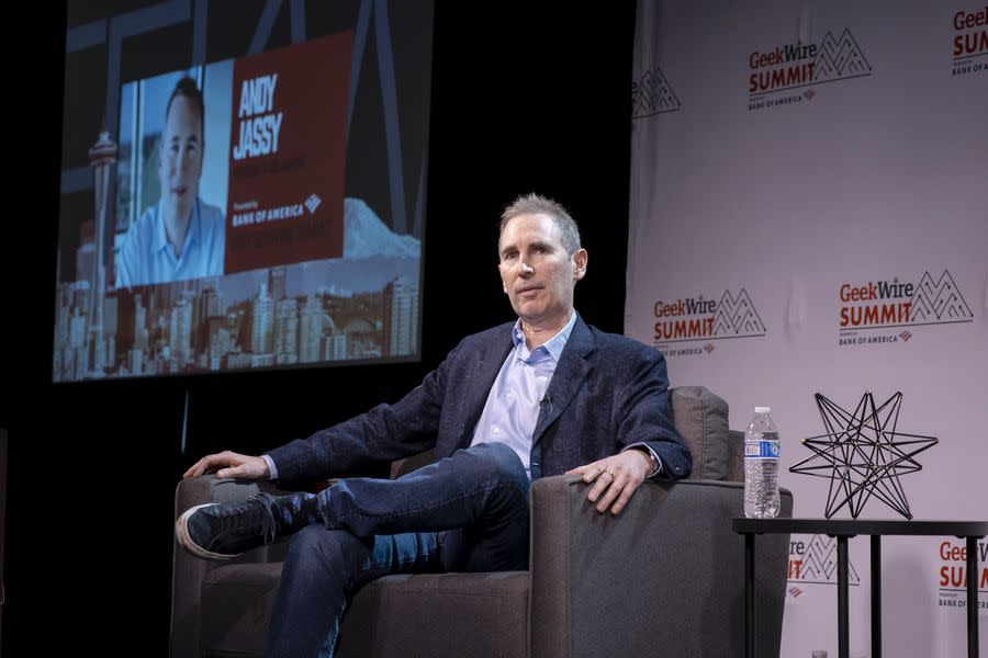 Andy Jassy, ​​CEO of Amazon.com, at the 2021 GeekWire Summit in Seattle.