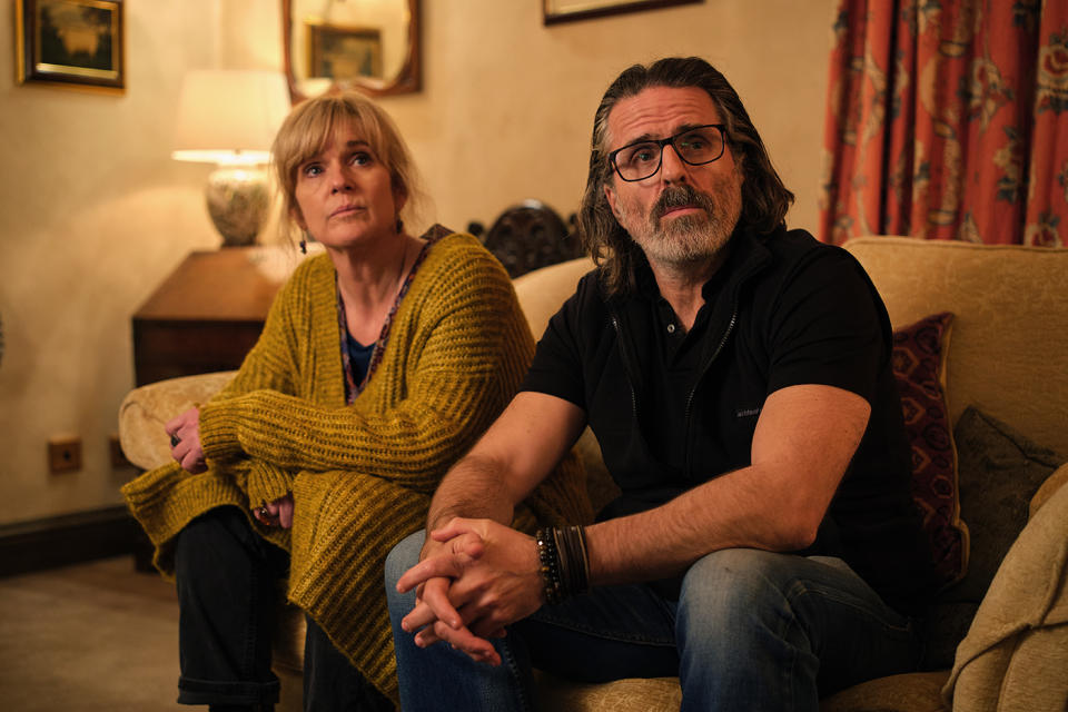 Con O'Neill and Siobhan Finneran in Happy Valley. (BBC)