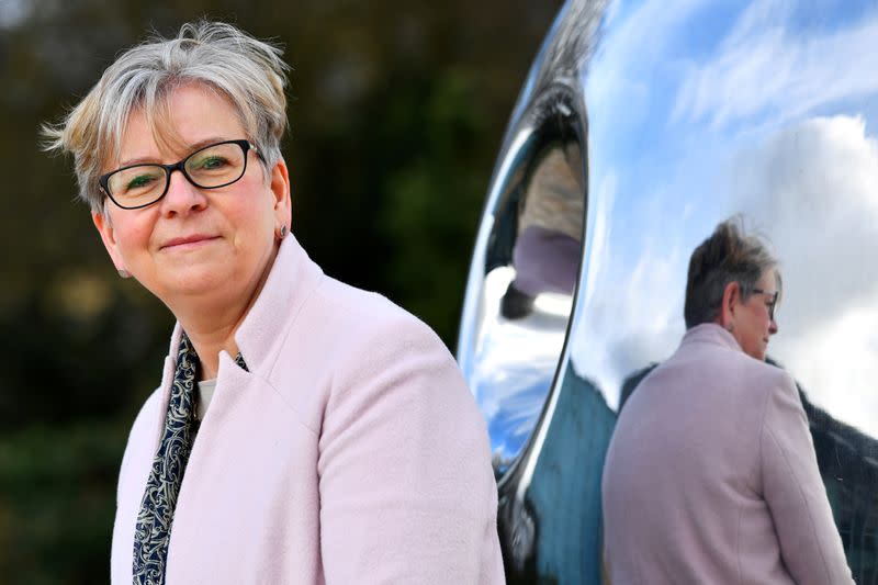 FILE PHOTO: Sharon Peacock, who heads COVID-19 Genomics UK, poses for a portrait in Cambridge