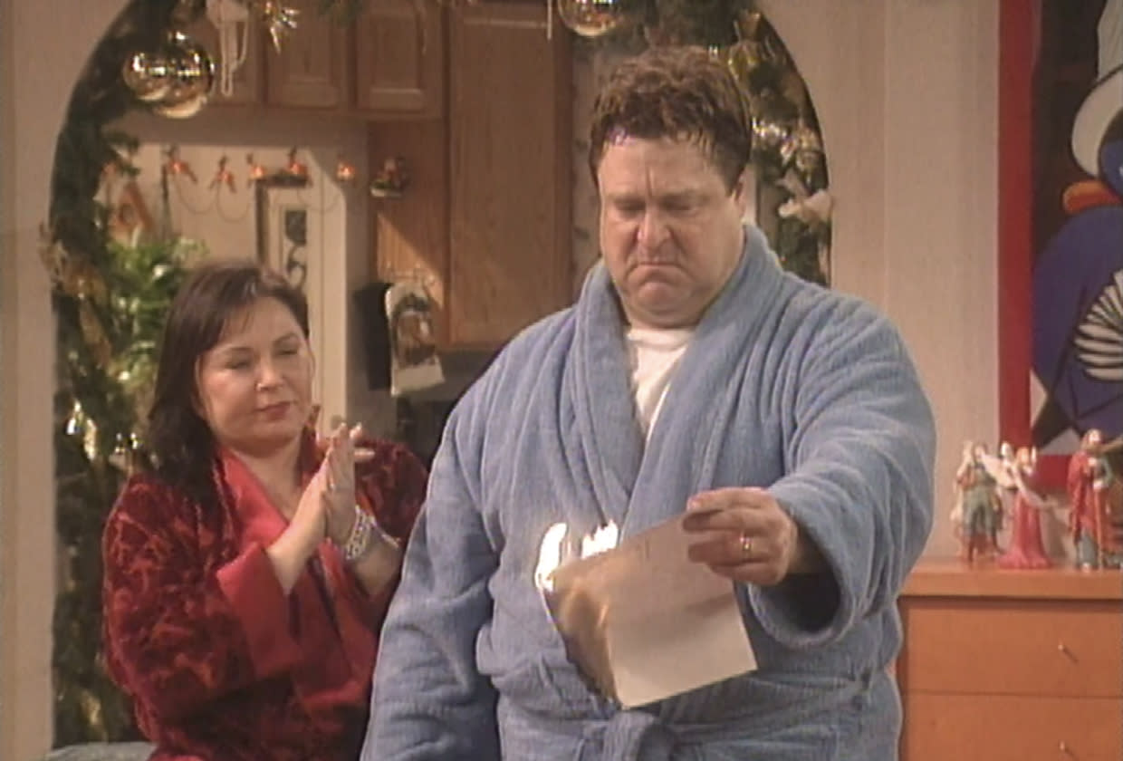 <em>Roseanne</em> Season 9, Episode 12: “Home for the Holidays”<cite>Peacock screenshot</cite>