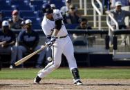 Milwaukee Brewers' Ryan Braun hits during an exhibition spring training baseball game against the San Diego Padres Friday, March 7, 2014, in Phoenix. (AP Photo/Morry Gash)