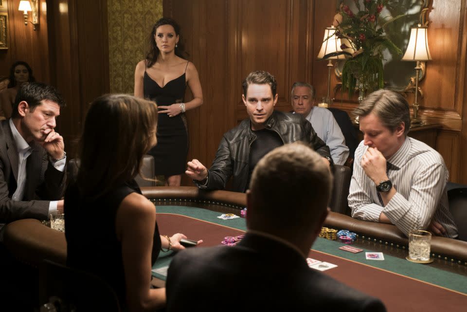 Jessica play's Poker Princess Molly Bloom in the movie. Source: One Entertainment