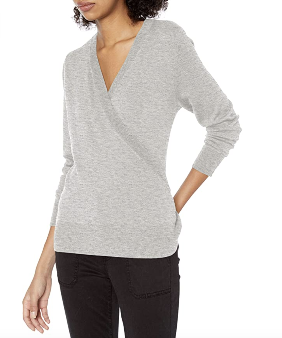 Daily Ritual Women's Ultra-Soft Wrap Ballet Sweater (Photo: Amazon)