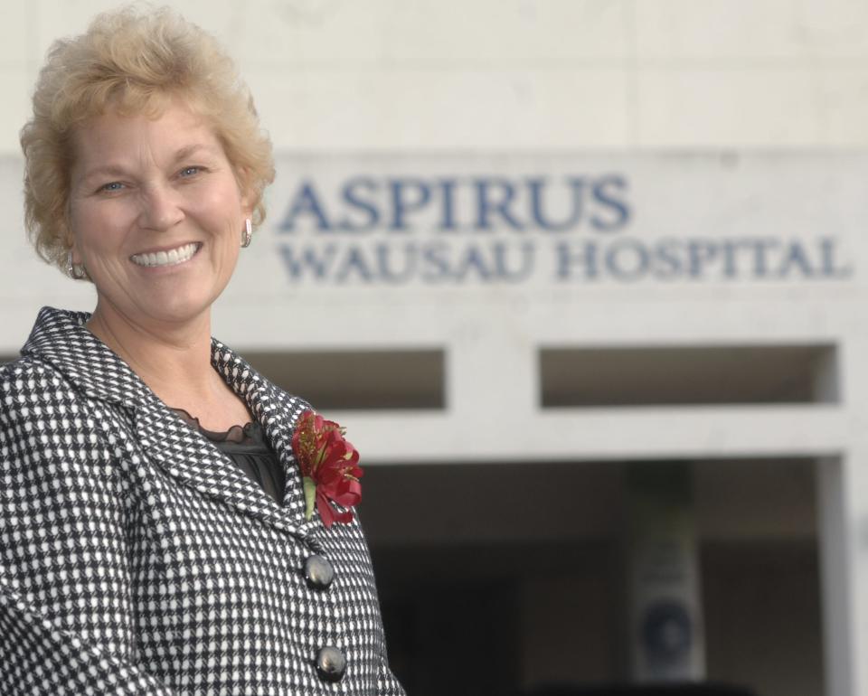 Diane Postler-Slattery, shown in 2008 when she won the Wausau Region Chamber of Commerce ATHENA Award. She died in a plane crash with her husband on Tuesday, March 8, 2022.