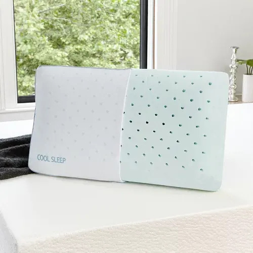 Sleep Ventilated Gusseted Gel Plush Comfort Cooling Bed Pillow (Photo: Wayfair)