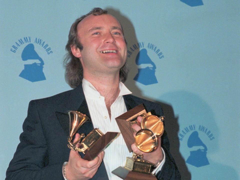 phil collins at the 1986 grammy awards