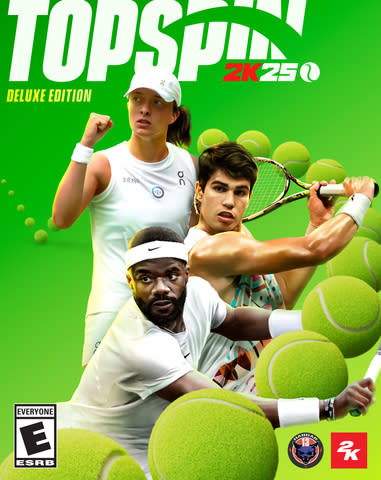 Today, 2K announced TopSpin® 2K25, a revival of the beloved tennis simulation video game series developed by Hangar 13, is available now on PlayStation® 5 (PS5®), PlayStation®4 (PS4®), Xbox Series X|S, Xbox One, and PC via Steam. (Graphic: Business Wire)