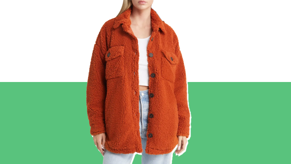 best gifts under $50 at Nordstrom: fleece shirt jacket