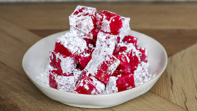 Turkish Delight in bowl