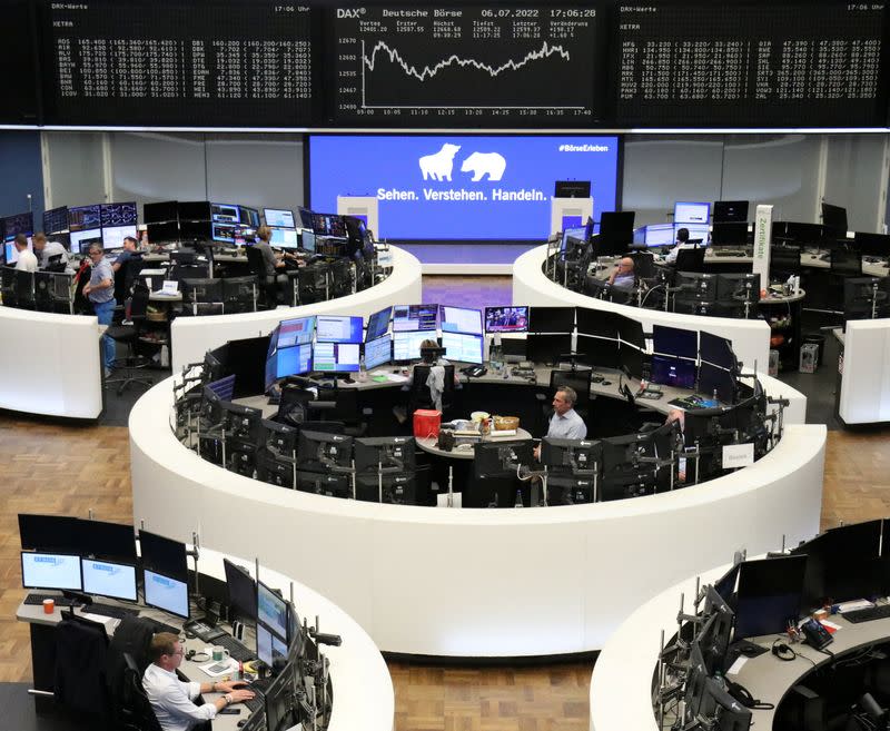 German share price index DAX graph is pictured at the stock exchange in Frankfurt