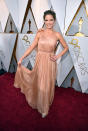 <p>Natalie Morales attends the 90th Academy Awards in Hollywood, Calif., March 4, 2018. (Photo: Getty Images) </p>