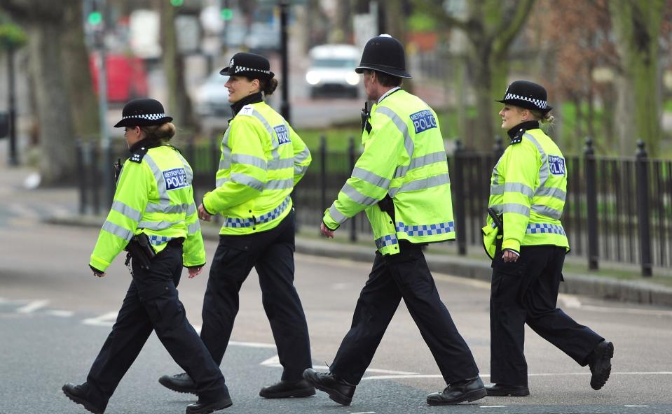 Stock image: Most assaults, with or without injury, took place on officers in London as the Met recorded 6,419 incidents (PA Archive)