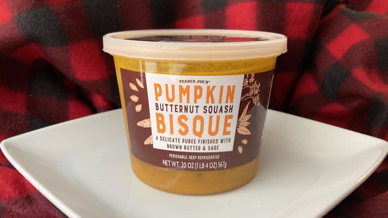 container of Pumpkin Butternut Squash Bisque