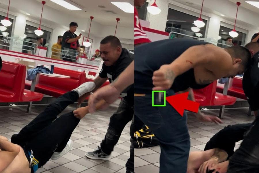 Fans de fútbol americano provocan pelea dentro de In-N-Out en California, ¡dos terminan apuñalados!