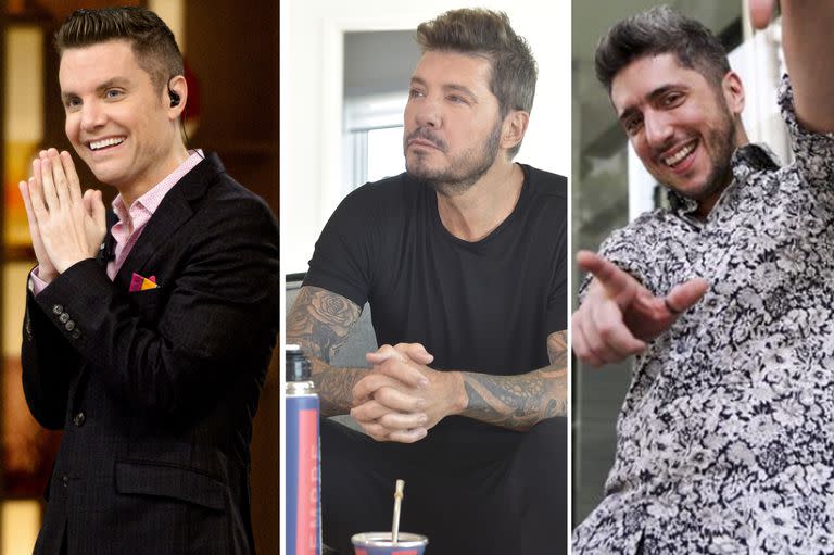 Santiago del Moro, Marcelo Tinelli y Jey Mammón, tres caras de la pantalla chica