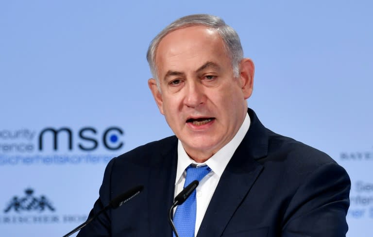 Netanyahu said he had "a message to the tyrants of Tehran", during a speech at the Munich Security Conference