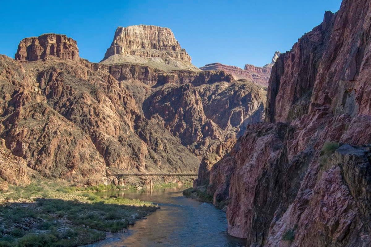 A man has died after hiking on the River Trail, near to Phantom Ranch in the Grand Canyon, where exposed areas can reach up to 120F in the shade (National Park Service)