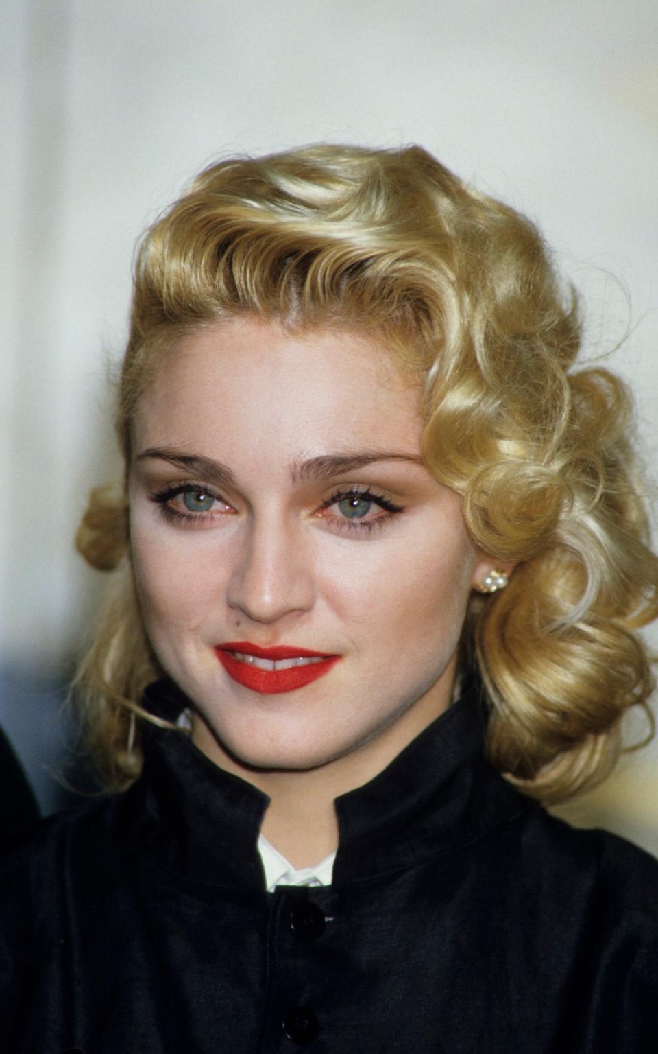 Singer Madonna holds a press Conference with former Beatle George Harrison for their film 'Shanghai Surprise' in 1986 - Georges De Keerle/Hulton Archive