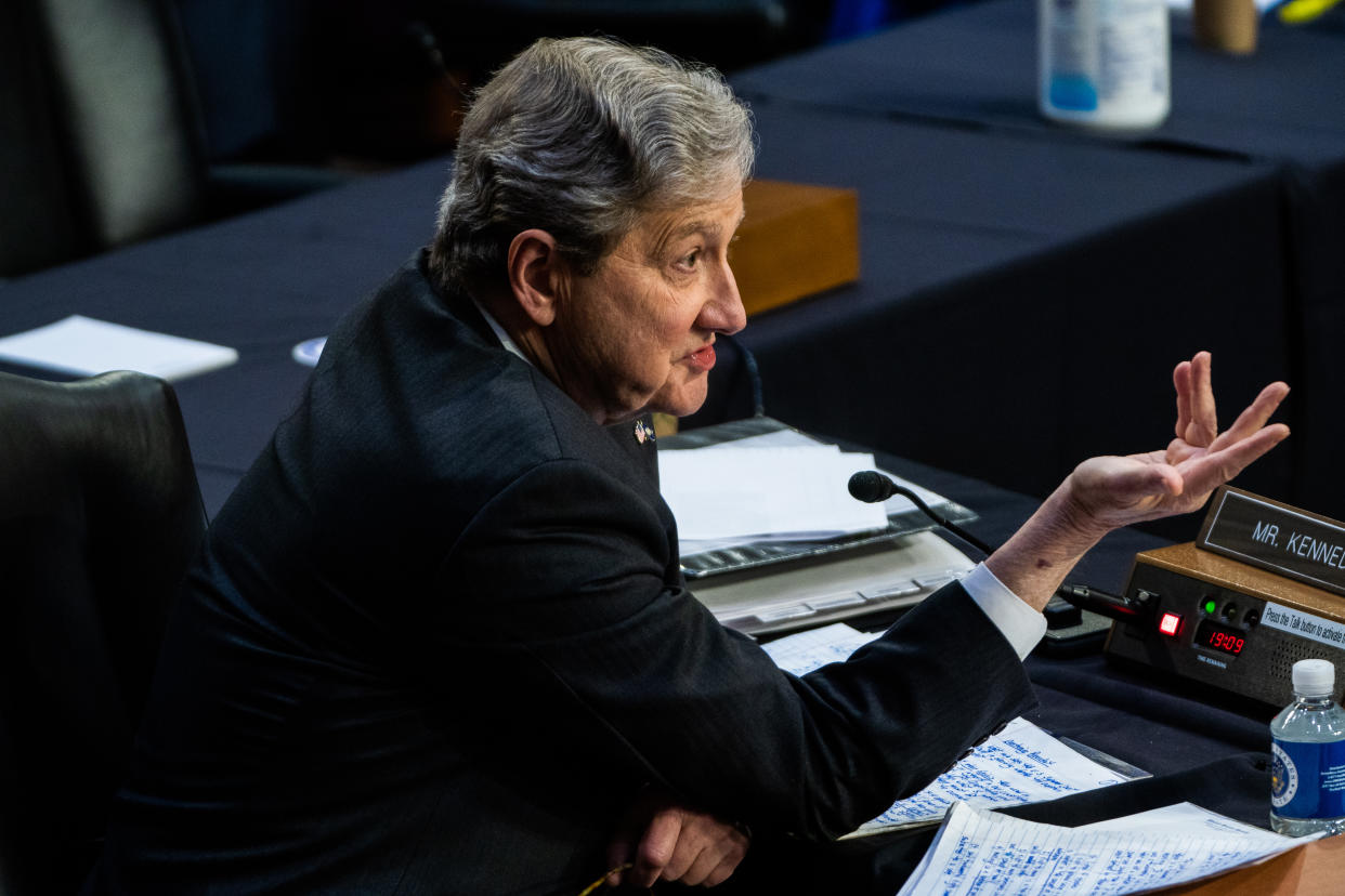 El Senador republicado por Louisiana, John Neely Kennedy.John Neely Kennedy. (Photo by Demetrius Freeman/The Washington Post via Getty Images).