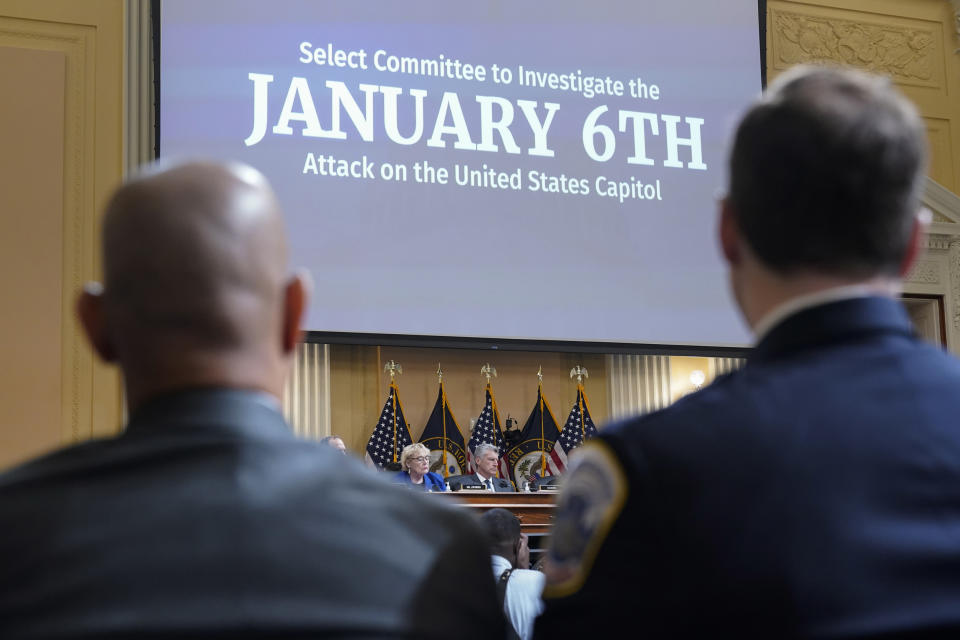 The House select committee investigating the Jan. 6 attack on the Capitol holds a hearing (Jacquelyn Martin / AP file)