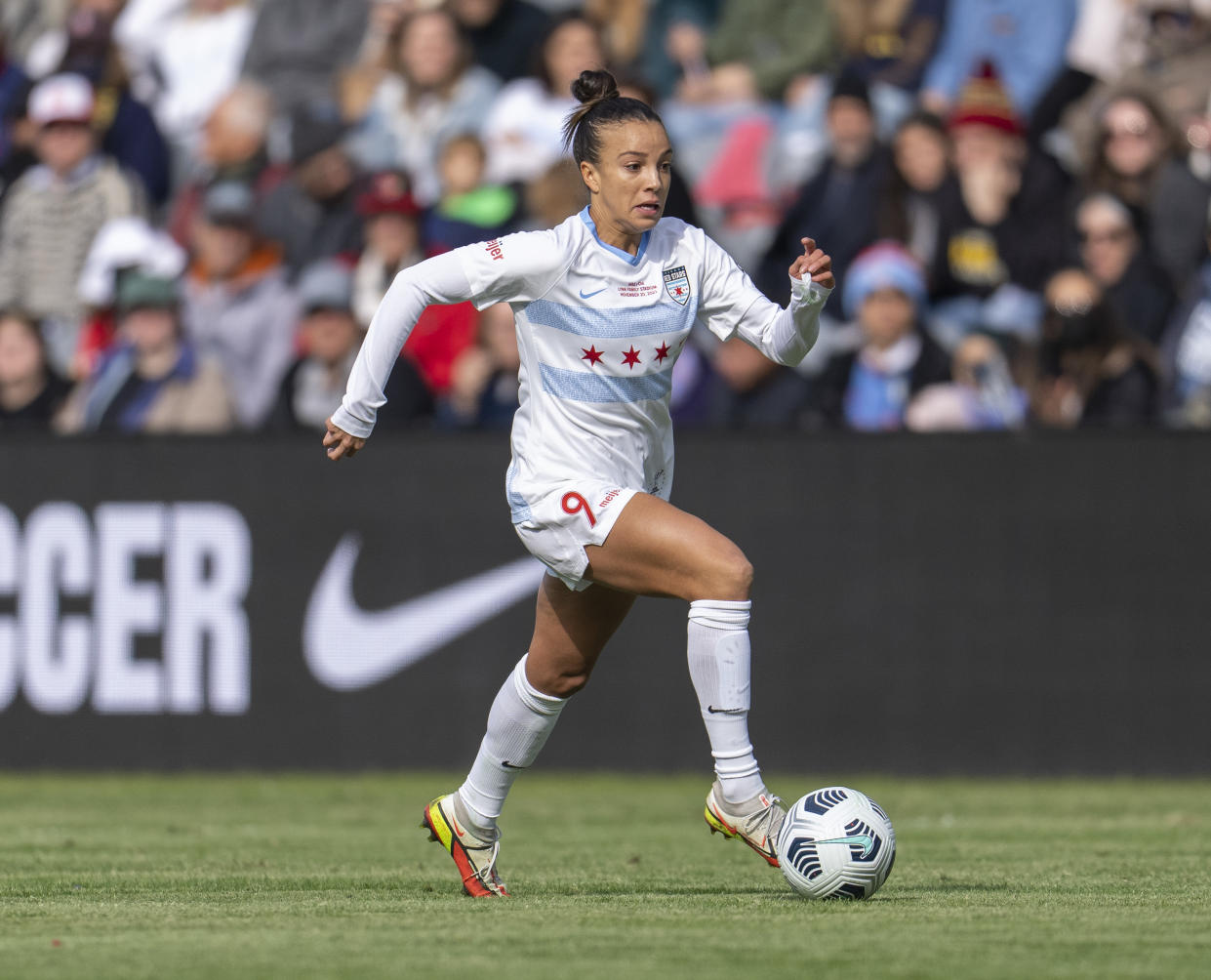U.S. Soccer will no longer pay the salaries for USWNT stars in the NWS like Mallory Pugh. (Photo by Brad Smith/ISI Photos/Getty Images)