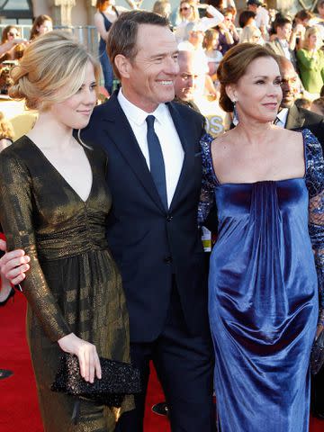 <p>Donato Sardella/WireImage</p> Bryan Cranston with his wife Robin Dearden and their daughter Taylor Dearden Cranston at the 18th Annual Screen Actors Guild Awards on January 29, 2012 in Los Angeles, California.