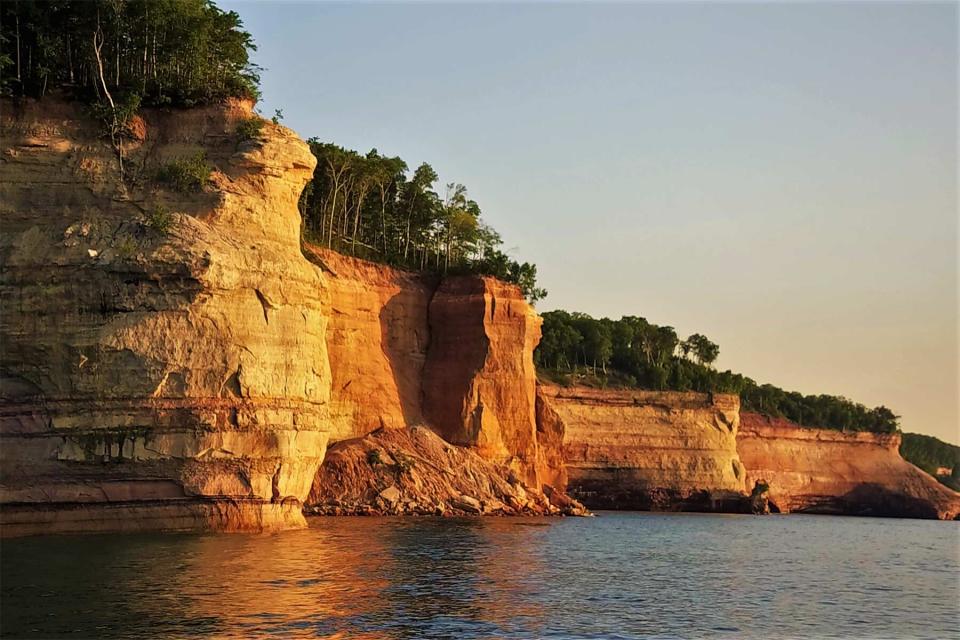 Cliffs at Munising, Michigan