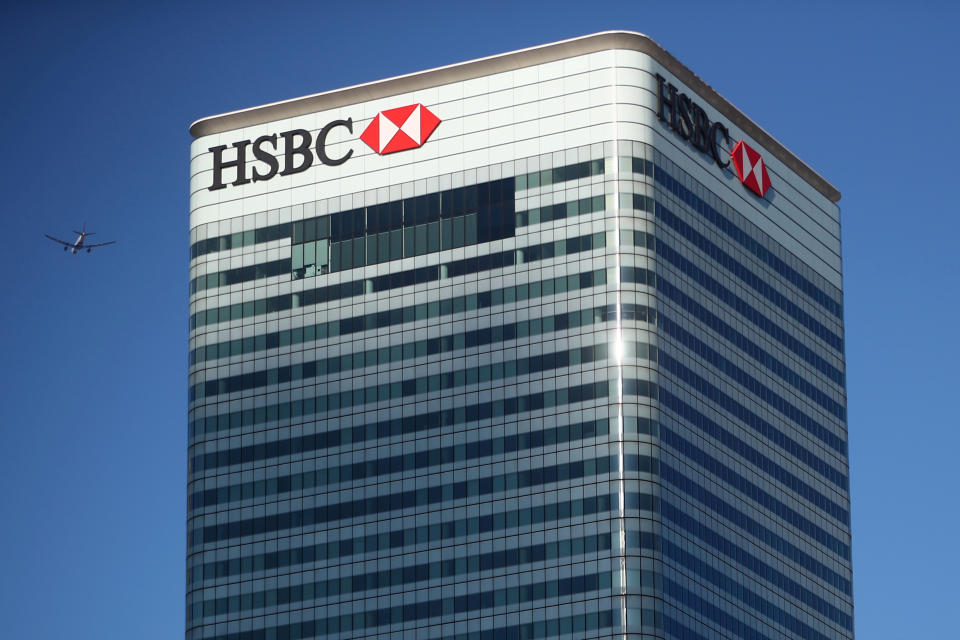 HSBC’s building in Canary Wharf in London. Pic: Reuters