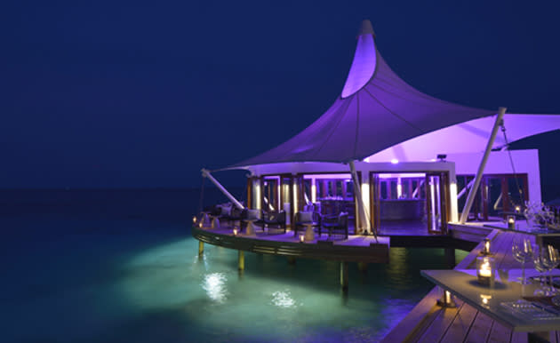 If the floating restaurant isn’t to your taste, you can have your food cooked over an open fire on the beach or spend the night in a traditional Maldivian sailboat – fitted with the non-traditional personal chef and butler.