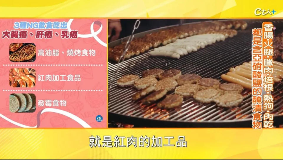 不想被癌症找上，營養師劉怡里曝光有6種食物一定要少吃。（圖／健康點點名提供）