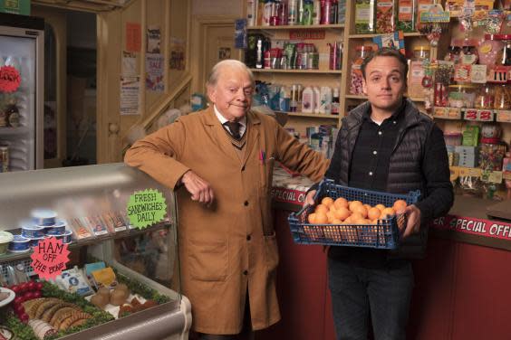 Granville (David Jason) with his son Leroy (James Baxter) (BBC)