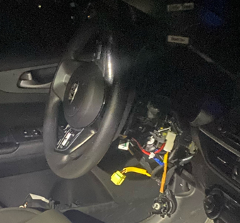 The "Kia challenge" has led thieves to damage steering columns on some models of Kia and Hyundai automobiles, which can then be started using a USB cord. The auto companies are offering free software updates to help prevent the thefts.