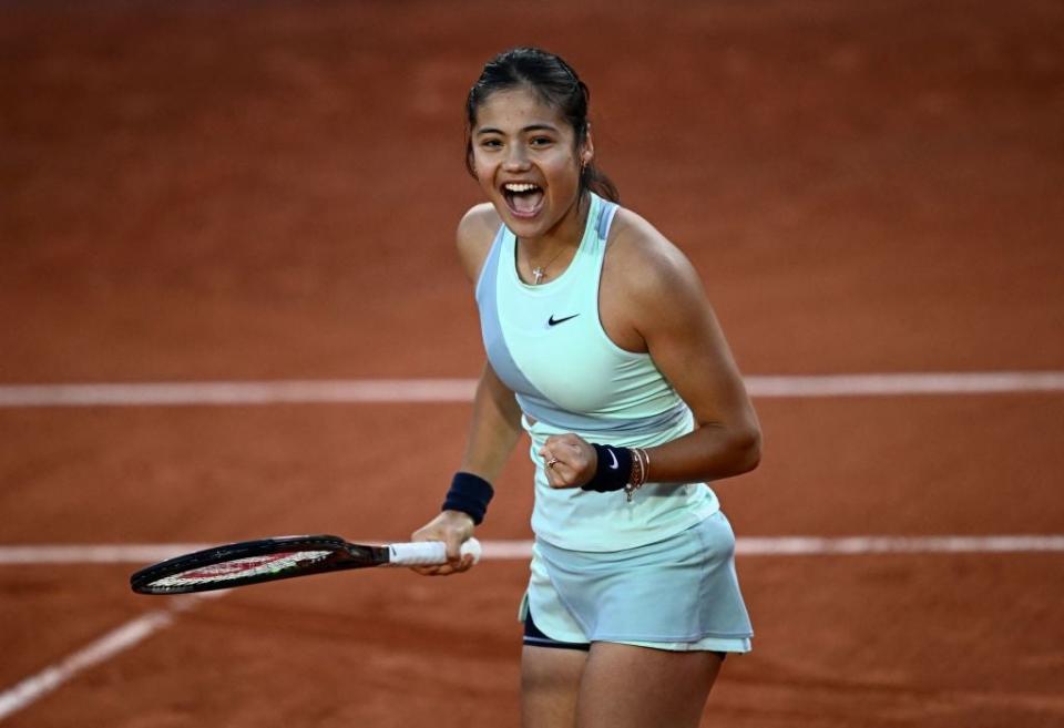 Emma Raducanu will be first up on Wednesday   (AFP via Getty Images)