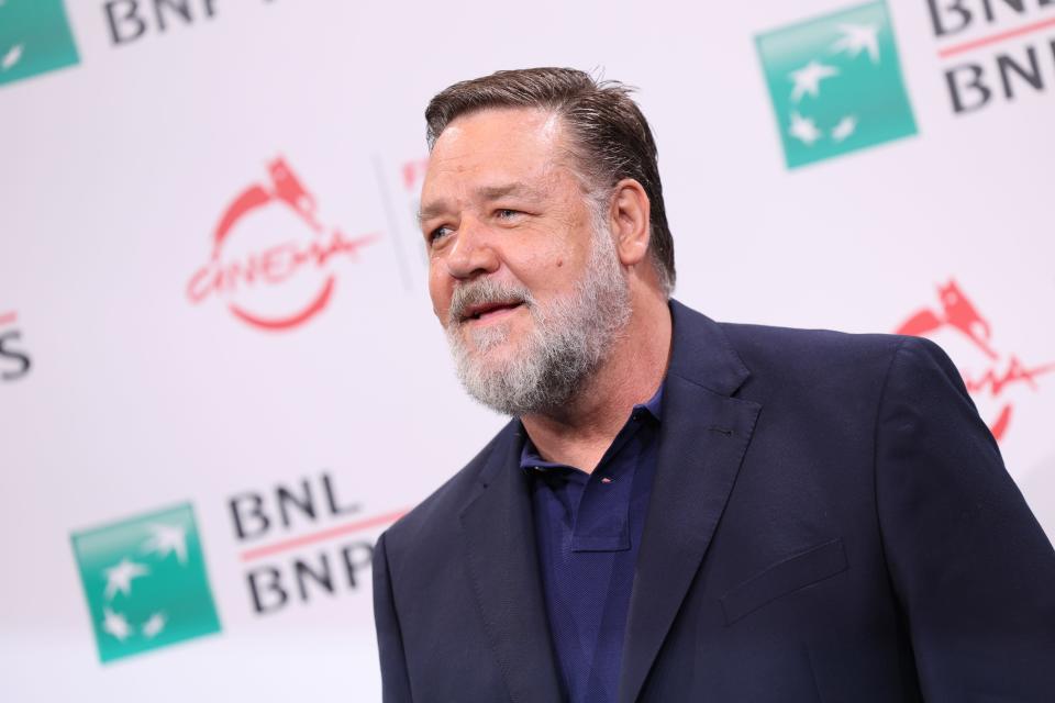 Russell Crowe attends the photocall for "Poker Face" during the 17th Rome Film Festival at Auditorium Parco Della Musica in Rome, Italy.