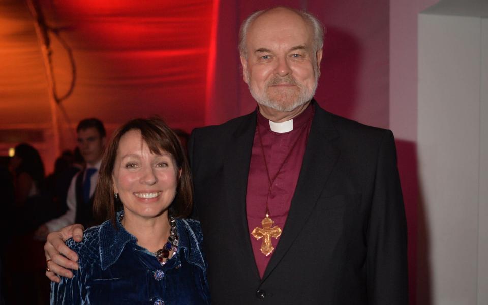 Today Programme editor Sarah Sands with the former Bishop of London Richard Chartres at the 2013 Power 1000 Launch - REX/Shutterstock