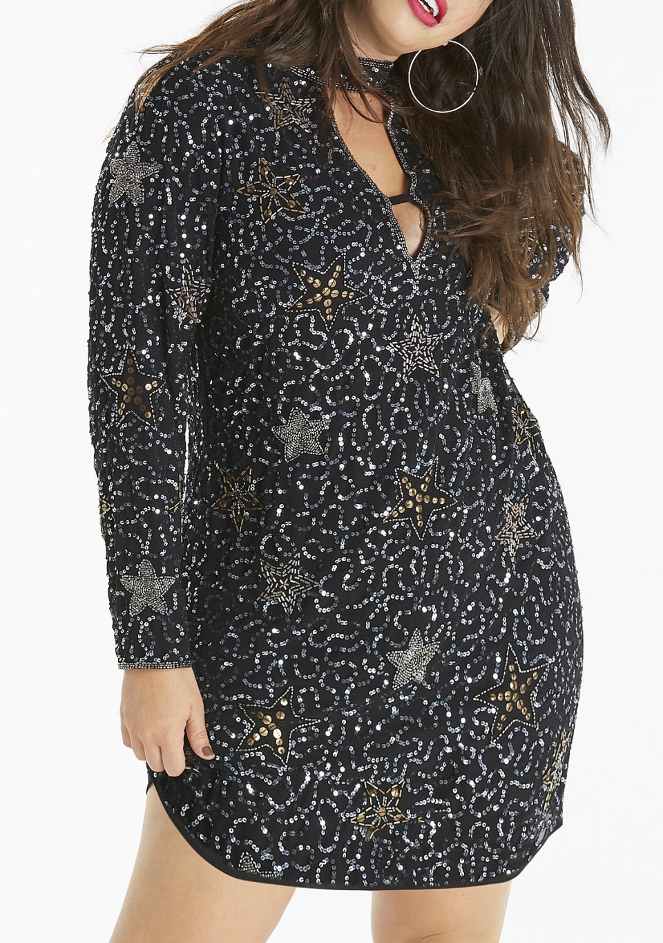 beaded star dress by Simply Be