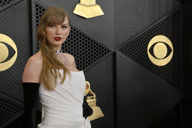 Taylor Swift attends the Grammy Awards in February. File Photo by Jim Ruymen/UPI