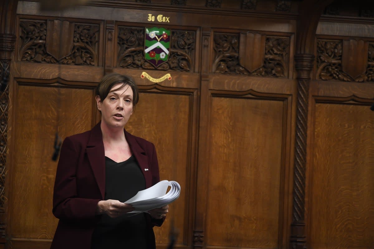 Jess Phillips has not towed the party’s line on the war (PA Media)