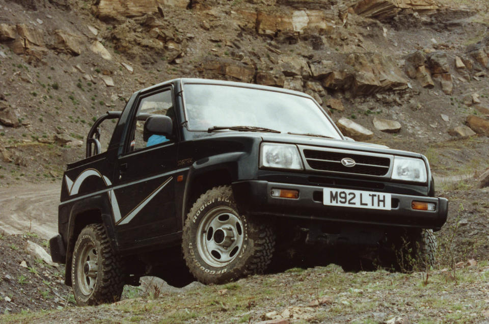 <p>The Sportrak, or Feroza as it was alternatively known, was a very good choice for thrifty mud-plugging in the early 1990s – the sort of thing every country estate manager would want, with four-wheel drive and a reasonable 1.6-litre engine from the Daihatsu Applause which, while not able to make it go like the clappers, was perfectly <strong>adequate</strong>. Along with the contemporary Suzuki Vitara, the Sportrak was the first compact sport-utility vehicle.</p>